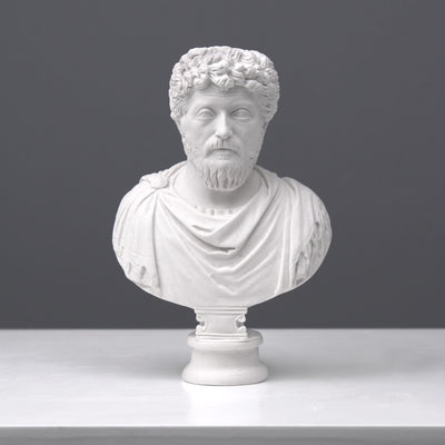 Buste de Marcus Aurelius - Empereur romain - sculpture en marbre