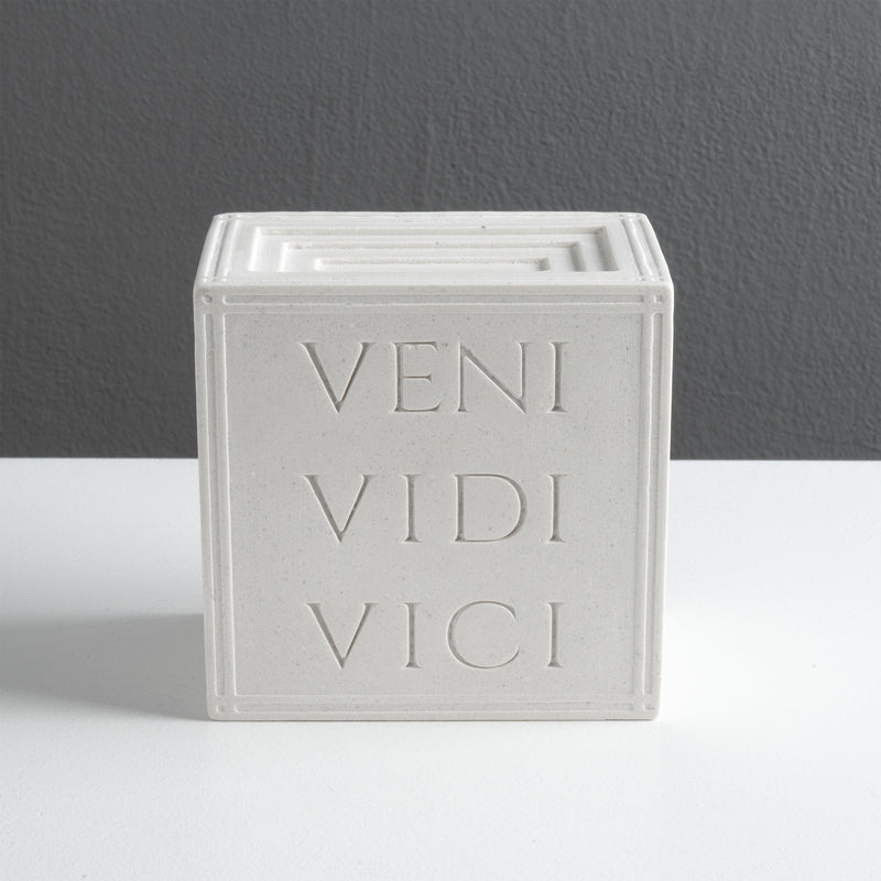 Serre-livres Veni Vidi Vici – Sculpture en relief romaine