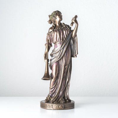 Clio – Muse de l’Histoire (Sculpture en bronze à froid)