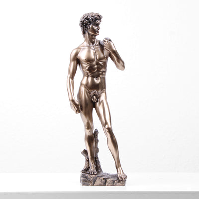 Sculpture David en Bronze (Par Michel-Ange - Statue en bronze coulé à froid)
