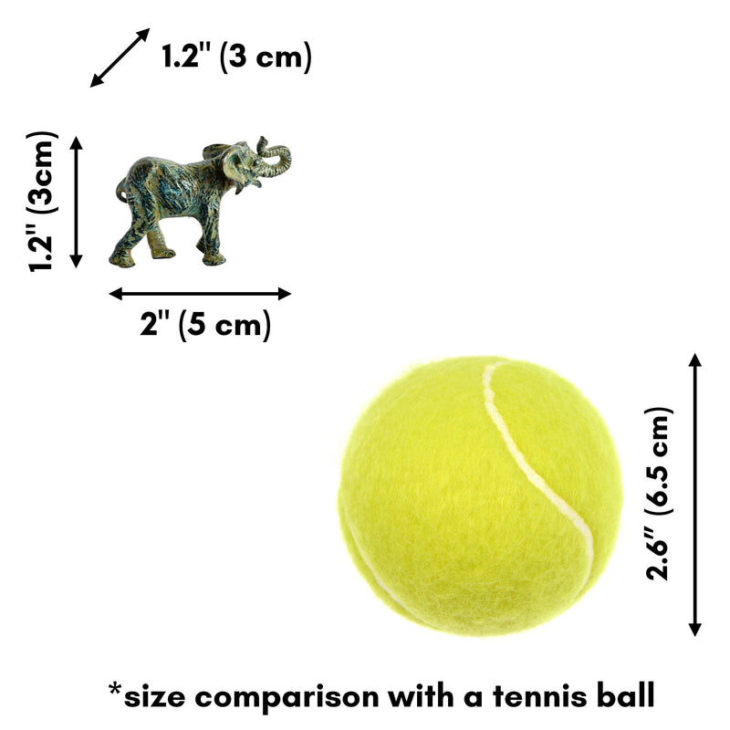 Statue Éléphant - bronze vert