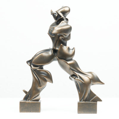 Sculpture Futuriste de Boccioni (Statue en Bronze Coulé à Froid)