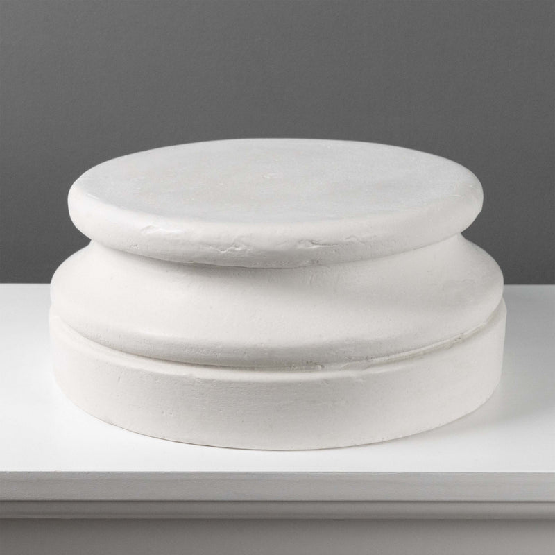 Paire de 2 Socles Ronds de Jardin (Bases pour Statues)