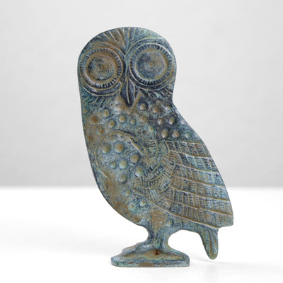 Sculpture de hibou grec (Bronze)