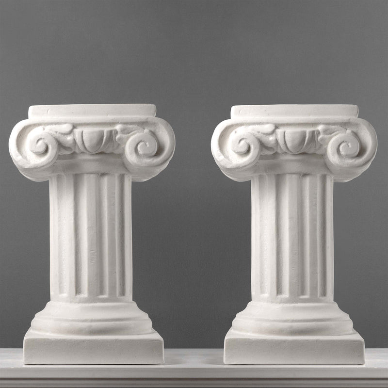 Paire de 2 Colonnes Ioniennes (Socles de Jardin)