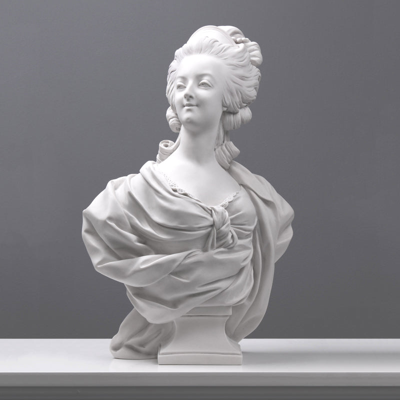 Buste de Marie-Antoinette - sculpture en marbre