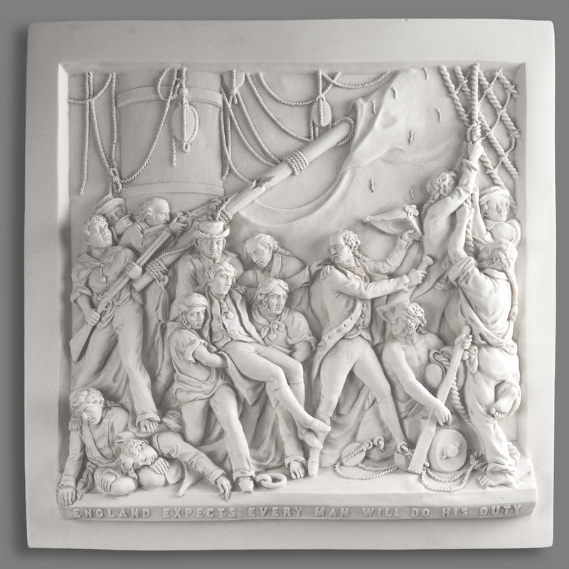 Bas-relief de la colonne Nelson – Sculpture murale en hommage au héros naval britannique