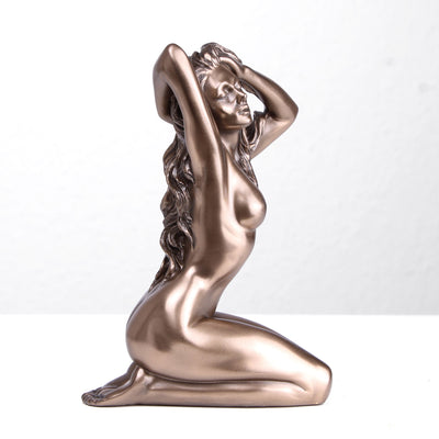 Statue Femme Nue (Sculpture sensuelle en bronze coulé à froid)