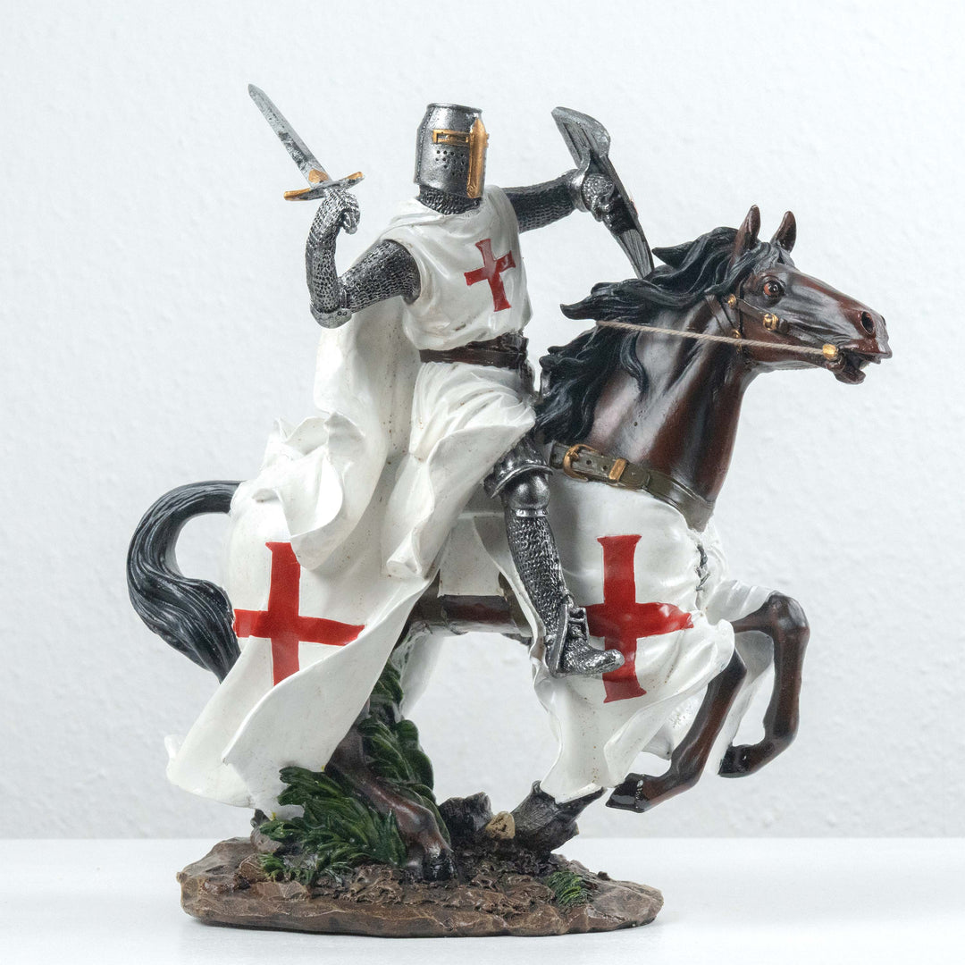 FIGURINES MÉDIÉVALES DE collection en plastique chevaliers guerriers c