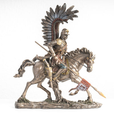 Statue du Hussard Ailé – Cavalerie d’Élite Polonaise (Sculpture en Bronze à Froid)