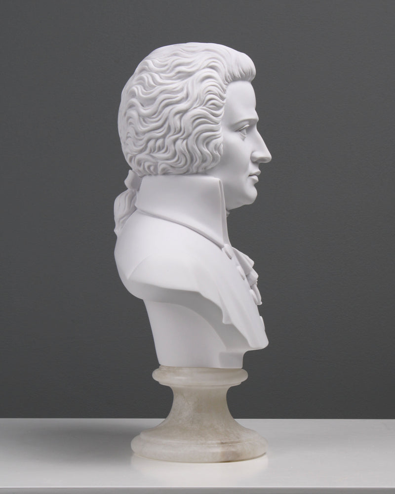 Buste de Mozart - sculpture en marbre