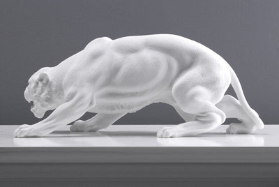 Statue Tigre - sculpture en marbre