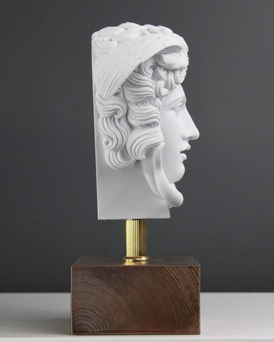 Statue Tête de Méduse - sculpture en marbre