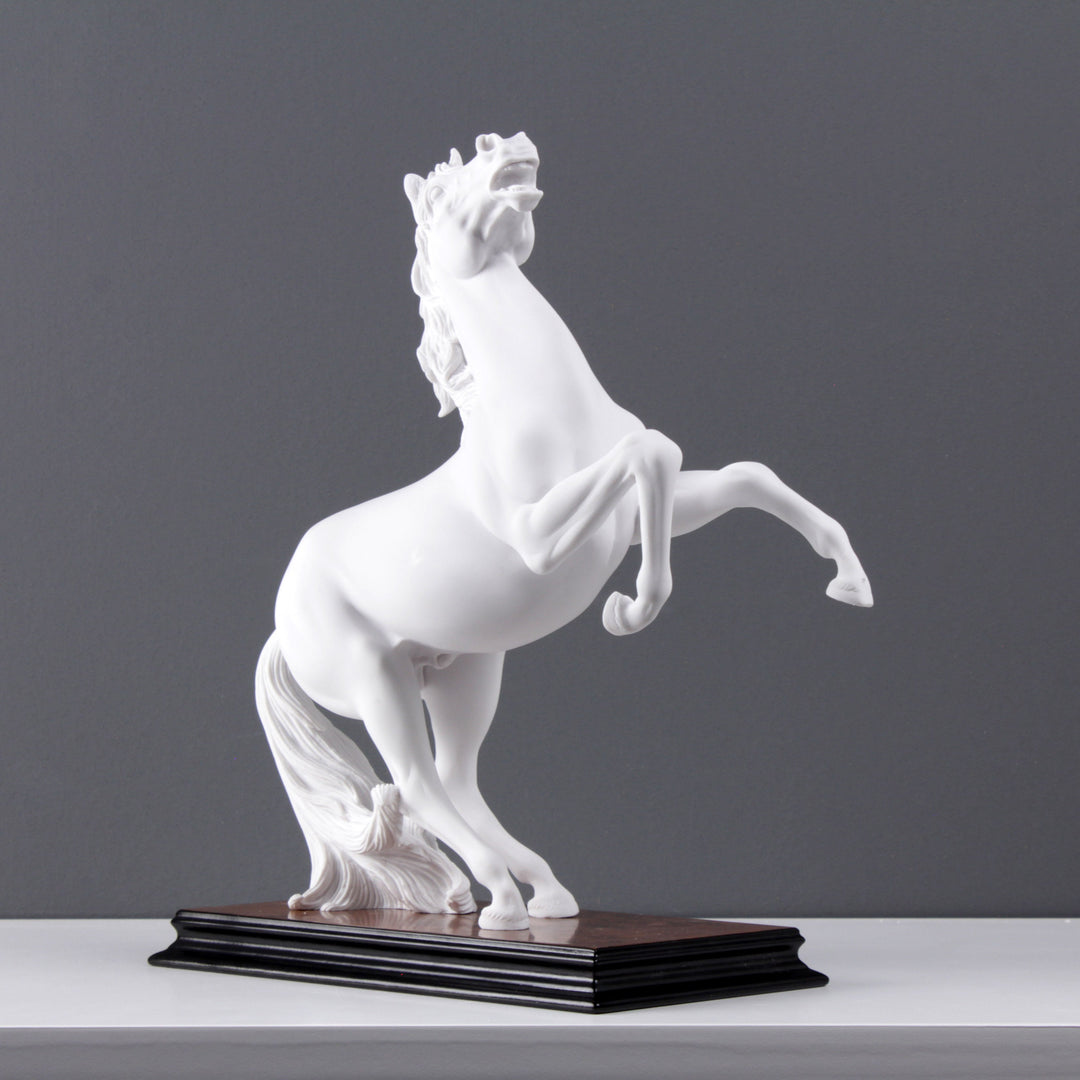 Statue de cheval - Auréat - Grande résine - 29 cm - Décoration