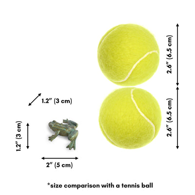 Statue Grenouille - bronze vert