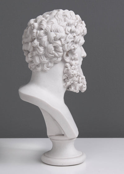 Buste de Lucius Verus - Empereur romain (petite taille) - sculpture en marbre