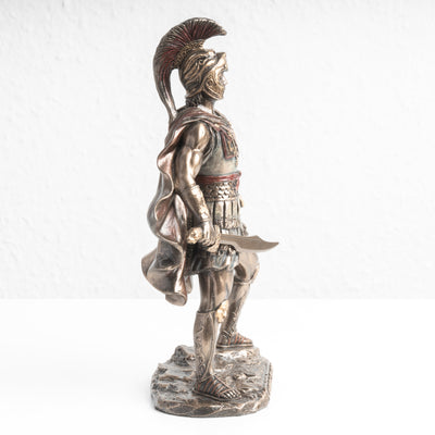 Statue d’Alexandre le Grand – Commandant Militaire Invaincu (Sculpture en Bronze à Froid)