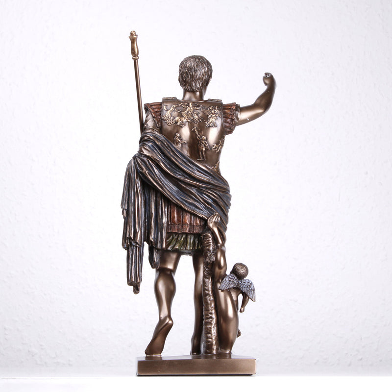 Statue Auguste de Prima Porta (Sculpture en bronze coulé à froid)