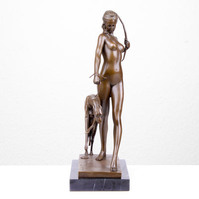 Statue de Diane en Bronze (Sculpture en Bronze Coulé à Chaud)