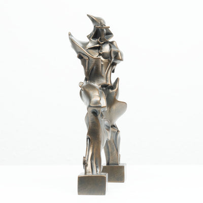 Sculpture Futuriste de Boccioni (Statue en Bronze Coulé à Froid)