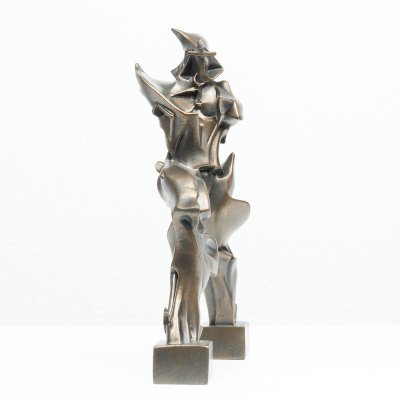 Sculpture Futuriste de Boccioni (Statue en Bronze Coulé à Froid)