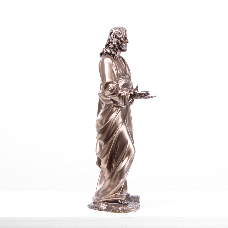 Statue de Jésus-Christ en prédicateur (Sculpture en bronze moulé à froid)