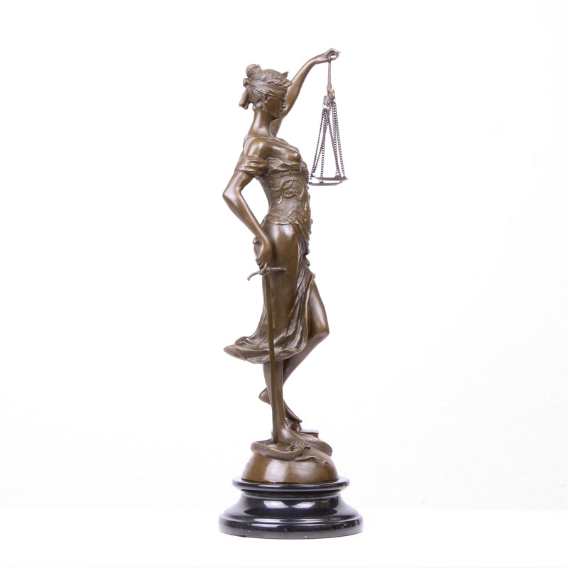 Statue de la Justice en Bronze (Sculpture en Bronze Coulé à Chaud)