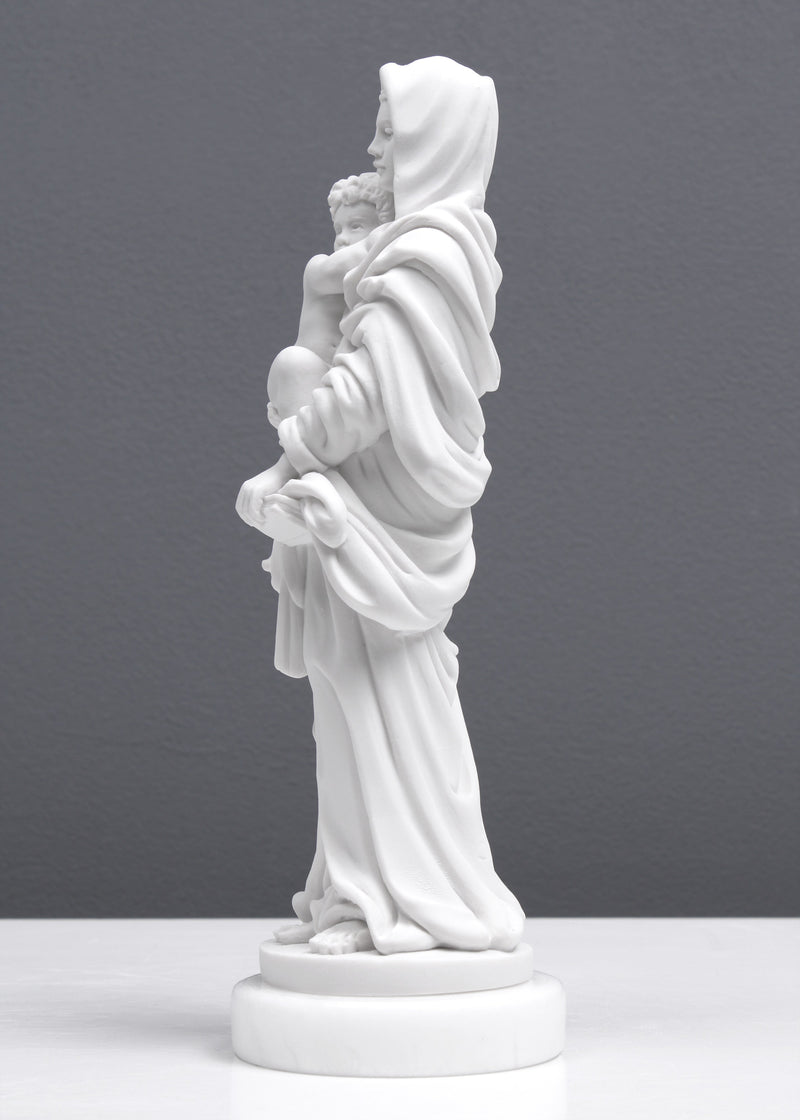 Statue Madonna et enfant (Madonna Delle Arpie par Andrea del Sarto) - sculpture en marbre