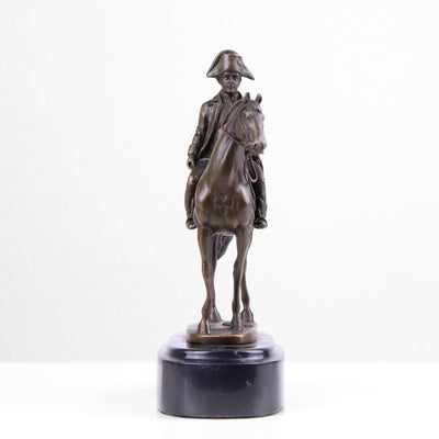 Statue de Napoléon à Cheval (Sculpture en Bronze Coulé à Chaud)