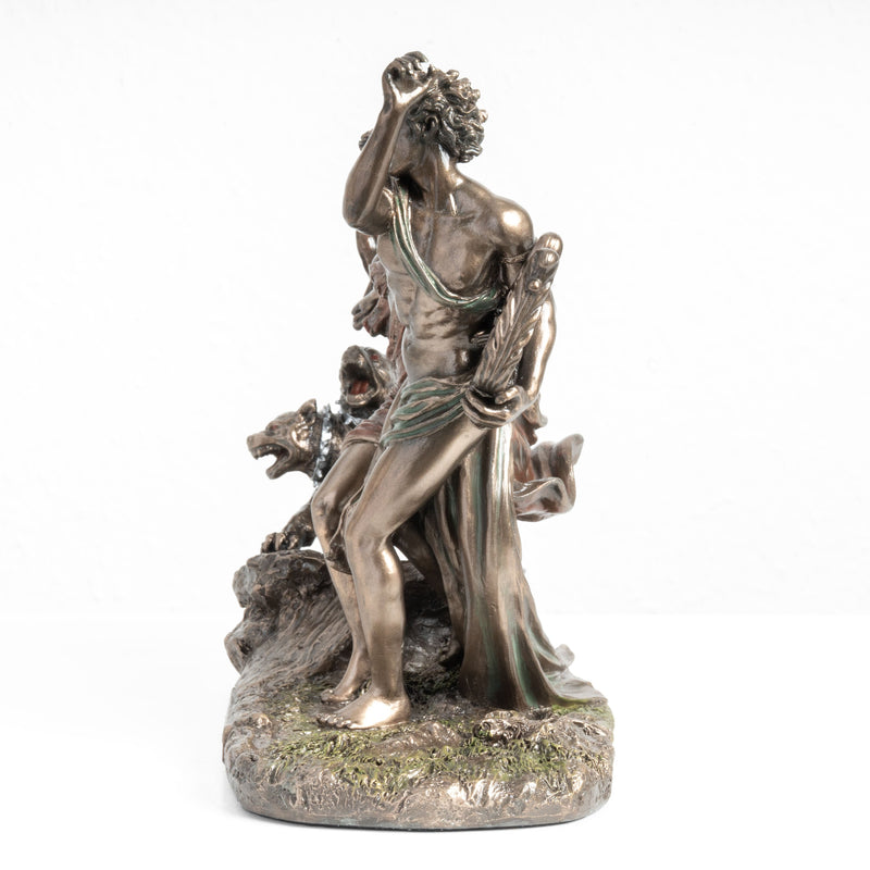 Statue d’Orphée et Eurydice – Fuyant les Enfers (Sculpture en Bronze à Froid)