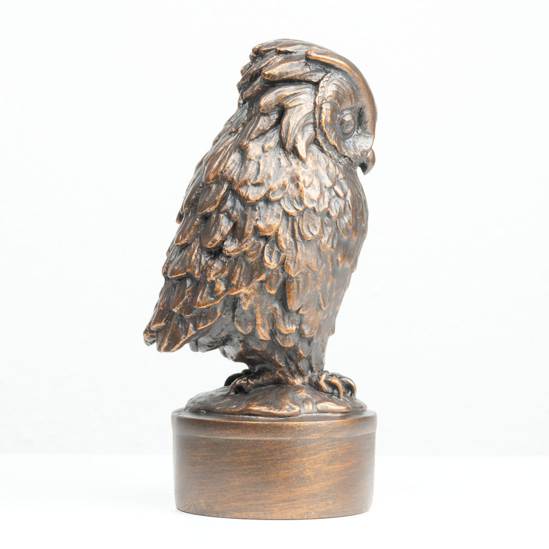 Statue de Hibou de Giambologna (Sculpture en Bronze Coulé à Froid)