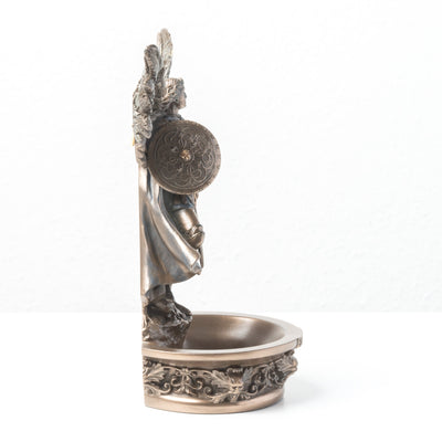 Saint Michel Archange avec Bénitier – Défenseur du Ciel (Statue en bronze à froid)