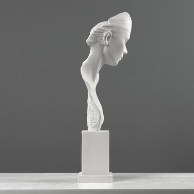 Sculpture buste Serenity – Représentation moderne d’une jeune femme