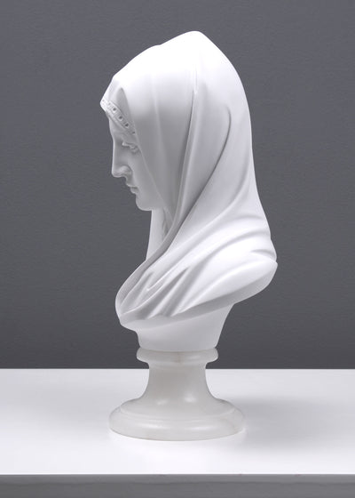 Buste de la Vierge Marie - sculpture en marbre