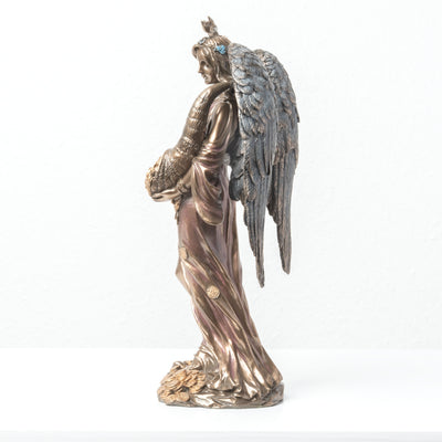 Fortuna Ailée avec Corne d’Abondance – Statue de la Déesse de la Fortune (Bronze à froid)