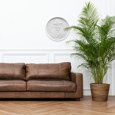 Winston Churchill avec Cigare – Bas-Relief du Bulldog Britannique de la Seconde Guerre mondiale