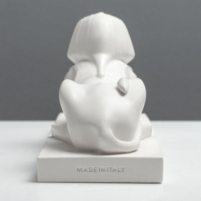 Sculpture du Sphinx Égyptien – Statue de Gizeh (Blanche)