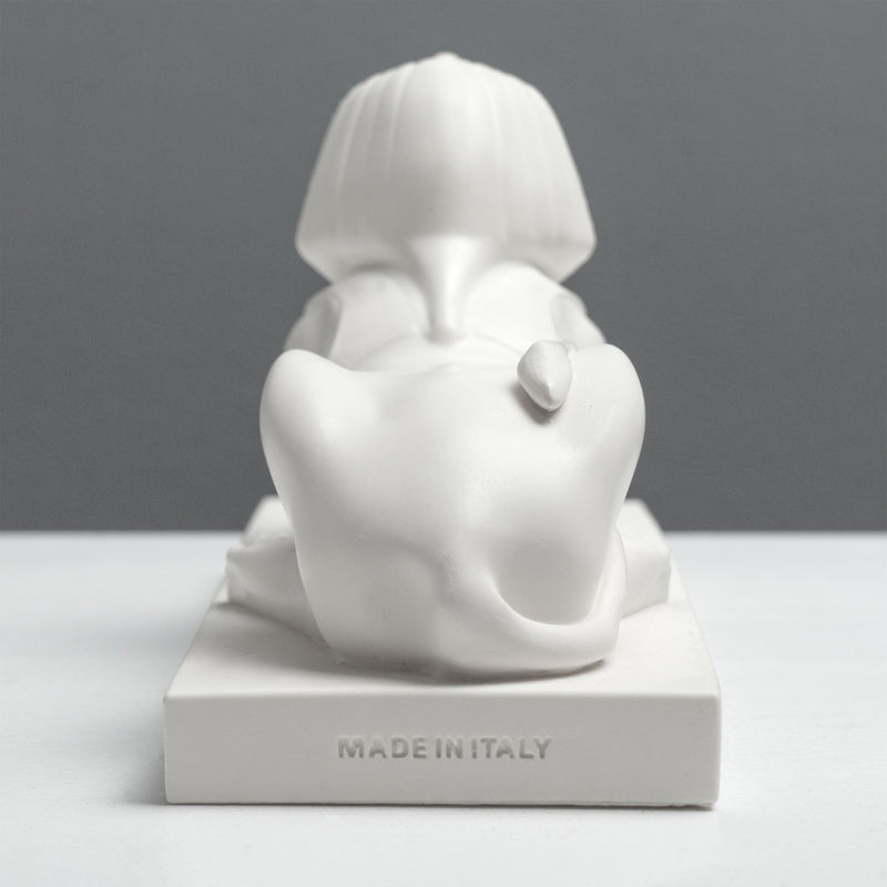 Sculpture du Sphinx Égyptien – Statue de Gizeh (Blanche)