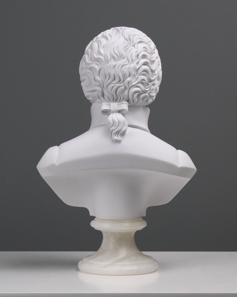 Buste de Mozart - sculpture en marbre