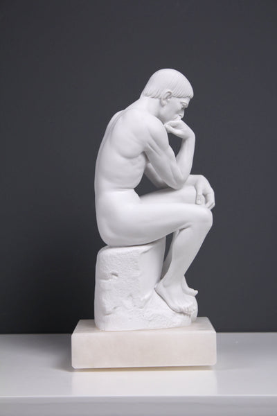 Statue Le Penseur (Rodin) - sculpture en marbre