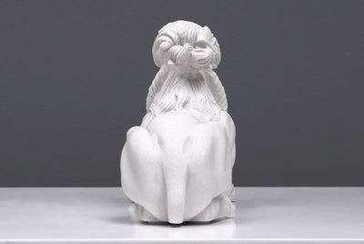 Statue de sphinx (petite taille) - sculpture en marbre