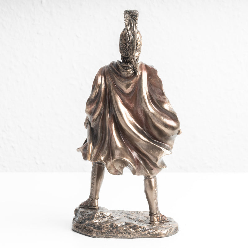 Statue d’Alexandre le Grand – Commandant Militaire Invaincu (Sculpture en Bronze à Froid)