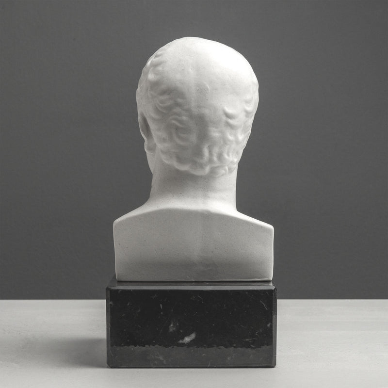 Buste de Cicéron Serre-Livres sur Socle en Marbre Noir