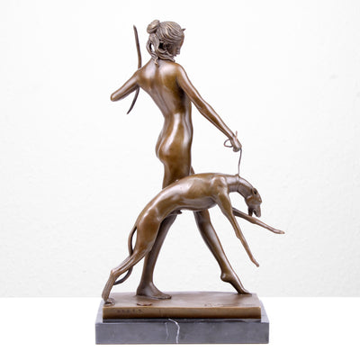 Statue de Diane en Bronze (Sculpture en Bronze Coulé à Chaud)