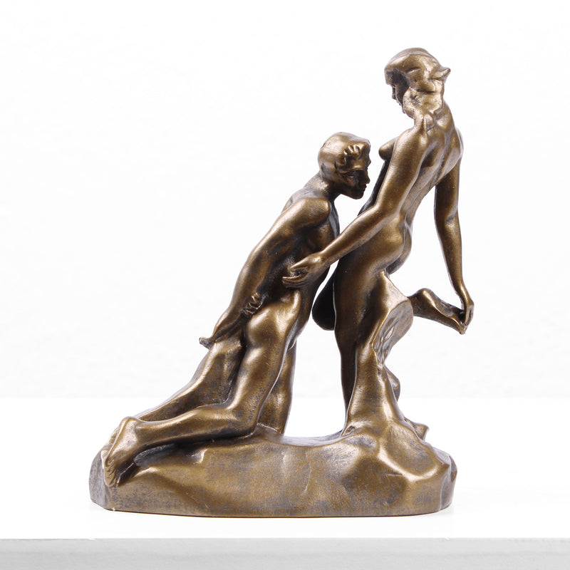 Statue Éternelle Idole (Couple de Rodin) - Sculpture en bronze coulé à froid