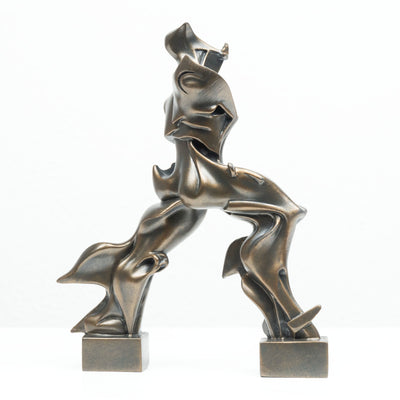Sculpture Futuriste de Boccioni (Statue en Bronze Coulé à Froid)