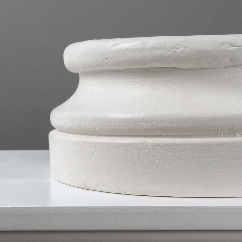 Paire de 2 Socles Ronds de Jardin (Bases pour Statues)