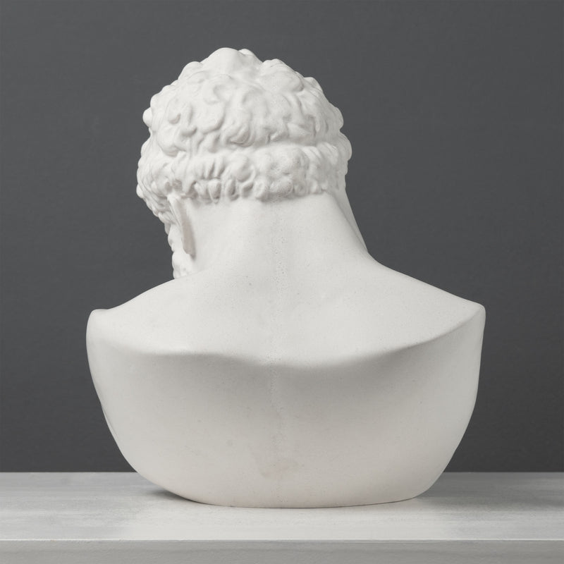 Buste d’Hercule – Héros Grec de la Force et de la Puissance – Sculpture en Marbre
