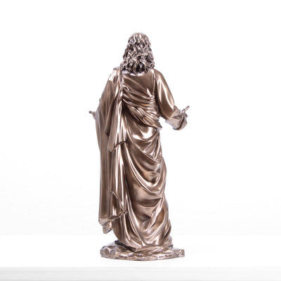 Statue de Jésus-Christ en prédicateur (Sculpture en bronze moulé à froid)