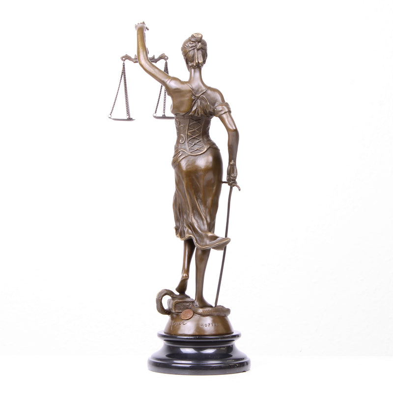 Statue de la Justice en Bronze (Sculpture en Bronze Coulé à Chaud)